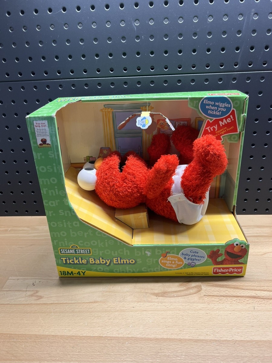 BRAND NEW: TICKLE ELMO BABY SESAME STREET FISHER-PRICE TALKS MOVES
