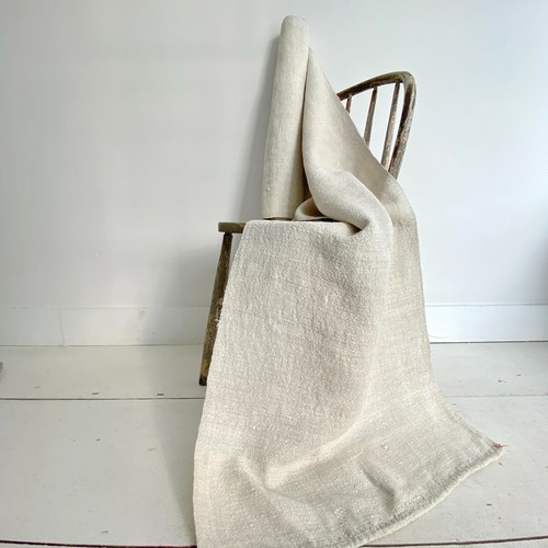 Farmhouse Antique Organic hemp textile fabric material The Textile Trunk linen - Picture 3 of 9