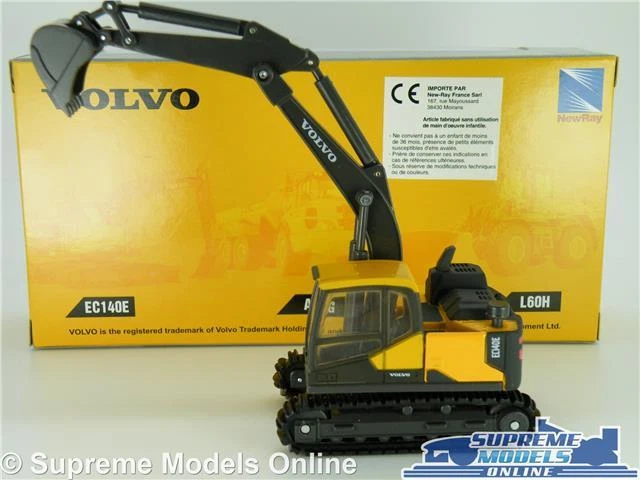 VOLVO EC140E BACKHOE MODEL EXCAVATOR DIGGER 1:50-1:64 NEW RAY CONSTRUCTION K8 - Image 4 of 4