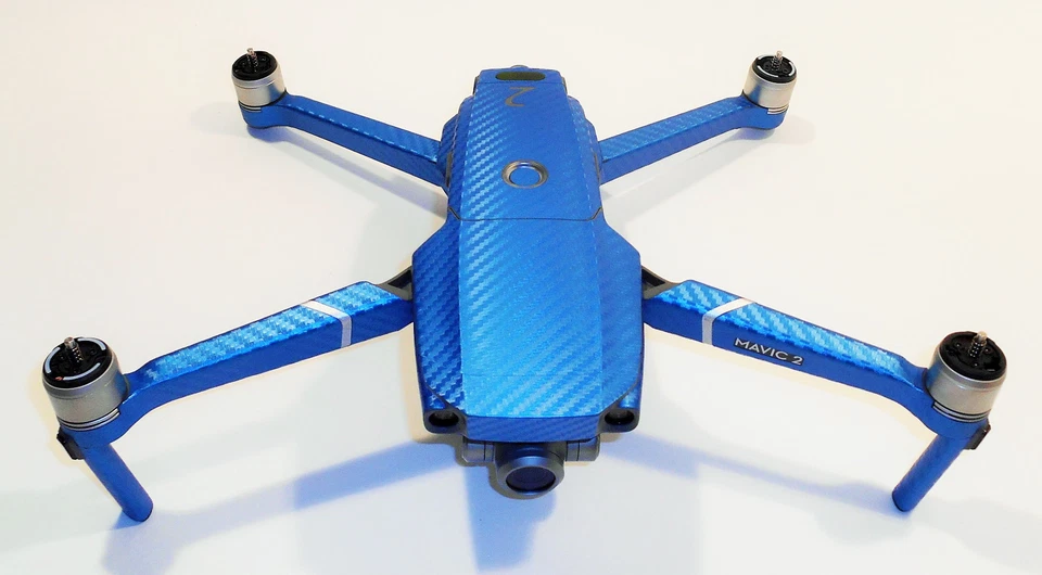 DJI MAVIC 2 PRO/ZOOM- SKIN - CARBON BLAU / CARBON BLUE - 3-5 Batterien - Drohne - Bild 4 von 4