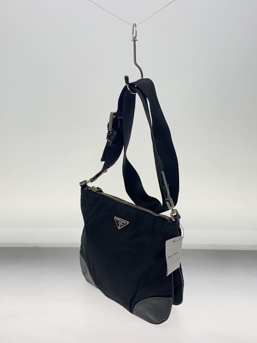 Prada Authentic Nylon Black Shoulder bag shoulder Jacquard