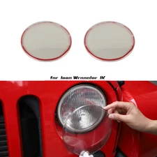 Front Head Light Lamp Guard Trim Cover Accessories For Jeep Wrangler JK 2007-17