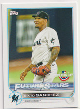 2022 Topps Opening Day #186 Sixto Sanchez FS Miami Marlins
