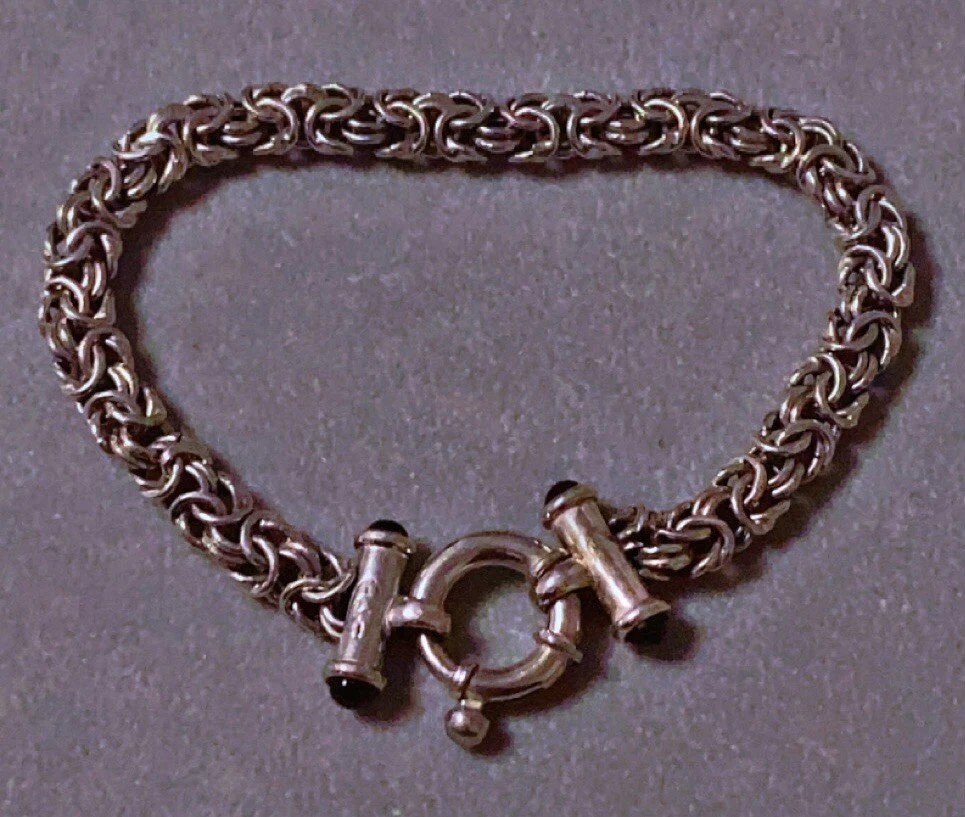 BRACELET ANCIEN MAILLE originale argent massif 14,9 Grs EUR 13,50 - FR
