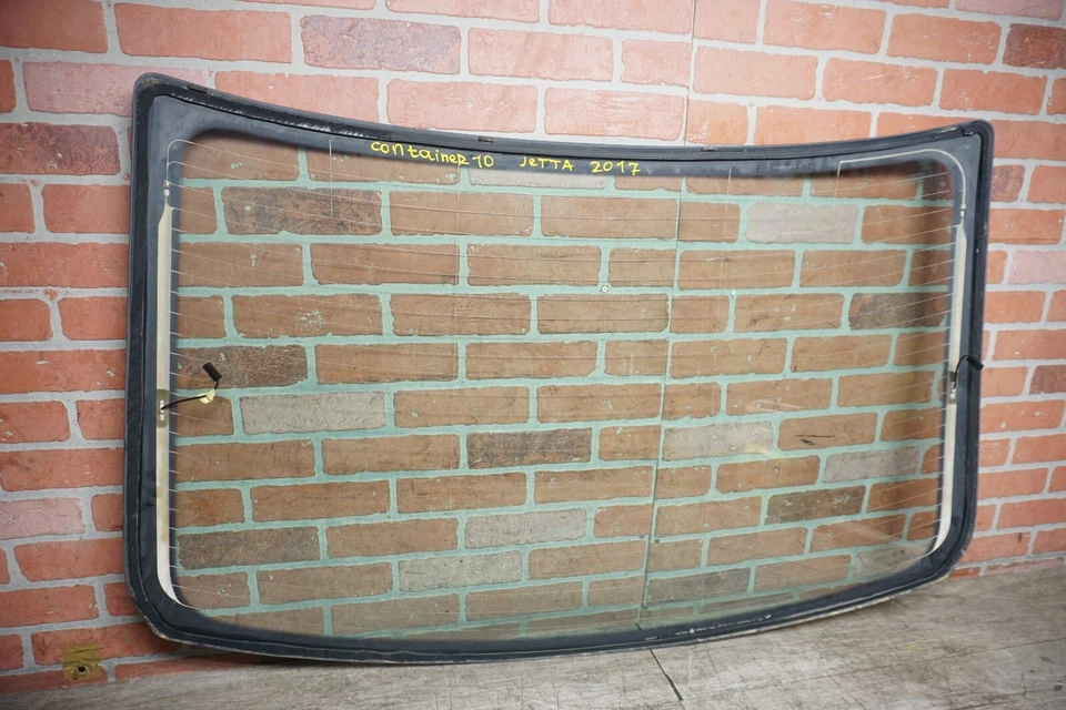 2012-2017 VOLKSWAGEN JETTA SEDAN 1.4L GAS REAR BACK WINDSHIELD WINDOW GLASS OEM - Image 4 of 4