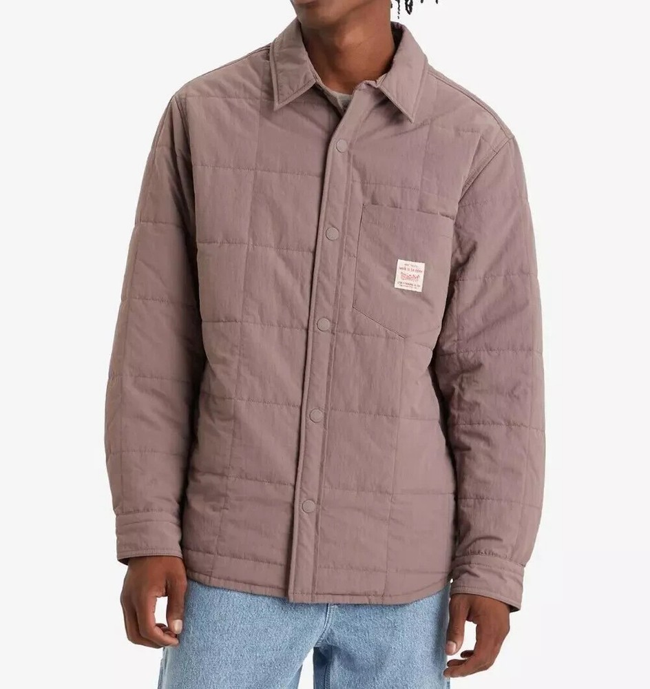 Levis Bronson Quilted Lined Snap Jacket for Men - Medium
