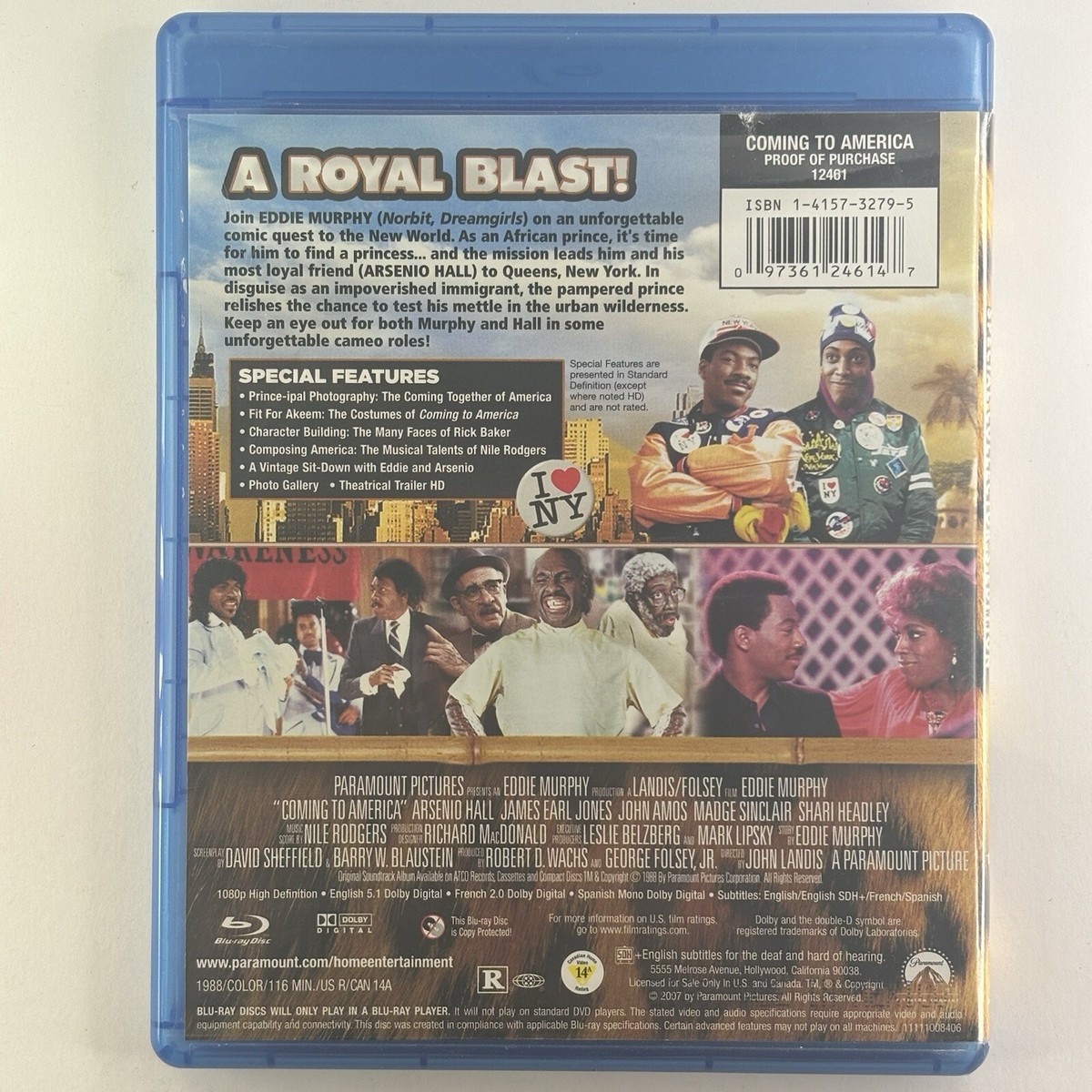 DVD アメリカ AMERICA coming Coming to America (1988) WS R1 - Movie DVD - CD Label, DVD