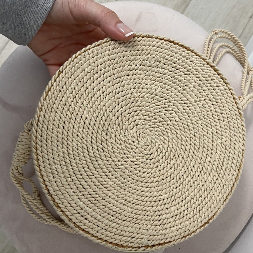 Zara Basket Weave Crossbody Purse Gem