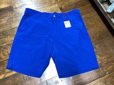 NWT Urban Golf Style Shorts 40 Navy Blue Solid 9" in Pockets Belt Loops Nassau