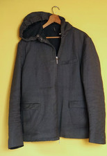 Dior Homme Anthracite Gray Cashmere and Goose Down Hoodie Jacket