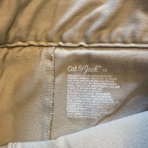 NWT Cat & Jack Pleated Skort Sourdough Beige Size 10 School Uniform - Picture 3 of 7