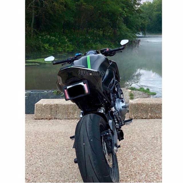 Motorcycle Bar End Mirrors Rear View For Kawasaki Z125 pro Z650 Z750