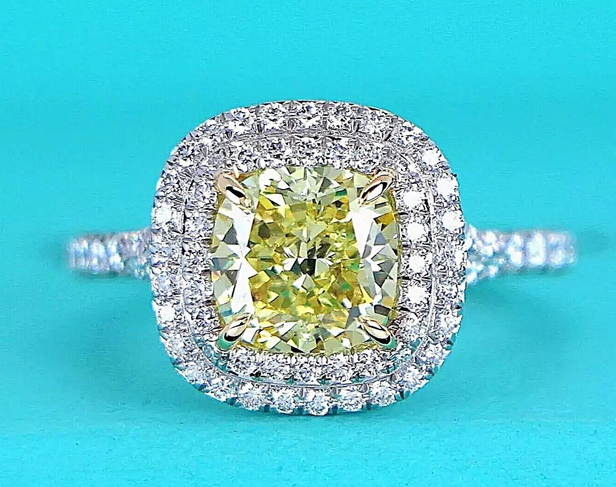 Engagement Ring Bague Diamant Jaune Tiffany $85,000 Tiffany Co