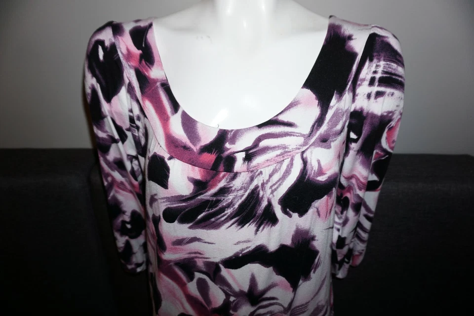 Vestido para mujer Vertico Paris blanco/púrpura/negro talla mediana Foto 4 de 4