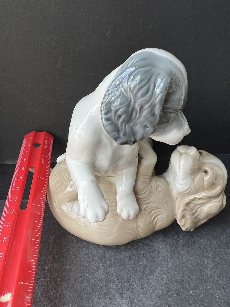 NAO Vintage Porcelain playing puppies figurine made in Spain | eBay