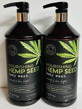 2-Pack Beauty Therapy  Nourishing Hemp Seed Body Wash w/ Coconut 32 fl oz Each
