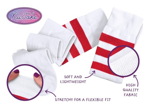 Over The Knee Thigh High 118 - 118 Referee Socks Cotton Rich Sox Girls UK 4-5.5 - Picture 26 of 76