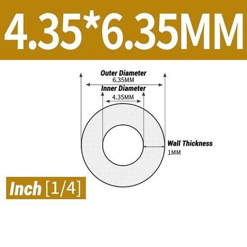 PTFE Tube Tubing Pipe OD 1/4" 3/8" 1/2" 3/4" 1" High Temp Resistance Translucent - Picture 10 of 14