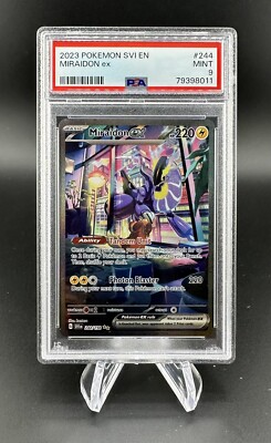 2023 Pokemon PSA 9 MINT Miraidon EX SVI 244 Special Illustration