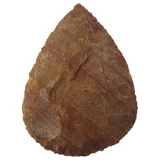 Schlichter feiner Faustkeil 9-10cm biface bifaz Steinzeit Nachbau 