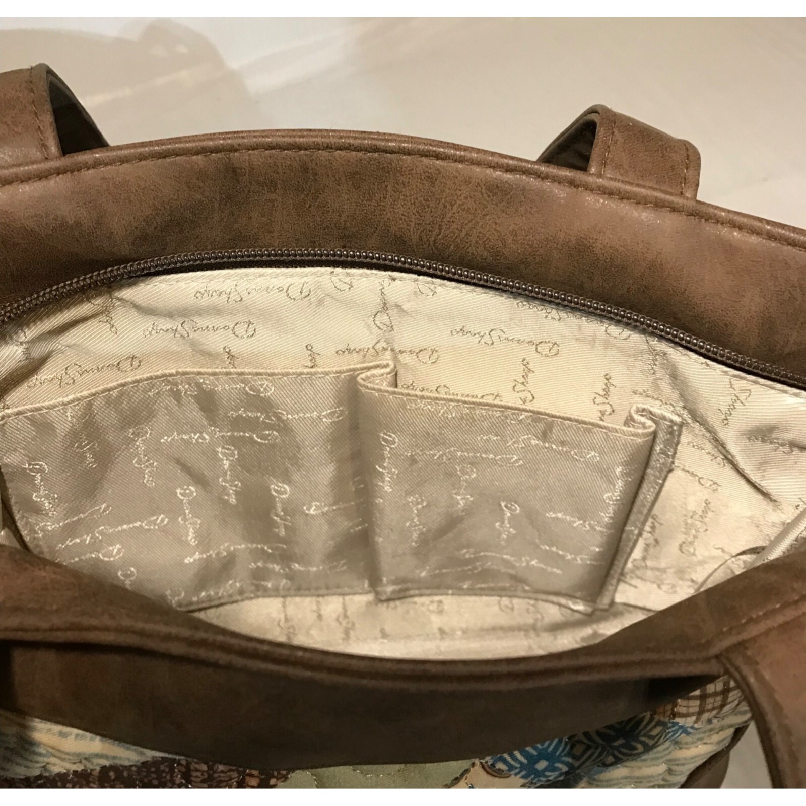 Donna Sharp Quilted Patchwork Tote Shoulder Bag M… - image 11