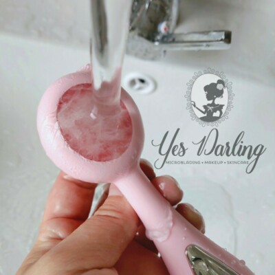 DARLING SKIN SILICONE ROSE QUARTZ VIBRATING HEATING FACIA L BRUSH