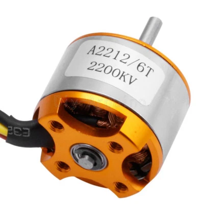 A2212 Brushless 2200KV 6T Motor Outrunner For RC Aircraft Quadcopter Helicopter