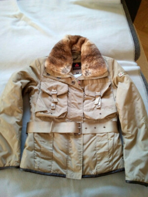 Peuterey Jacke mit Pelzkragen (NP nur einmal getragen,Farbe beige 