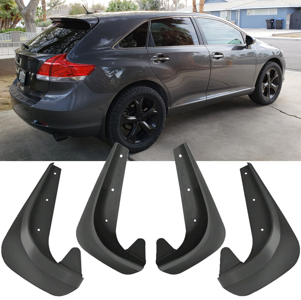 2009-2023 Toyota Venza Front & Rear Splash Guards Mud Flaps