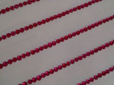 CraftbuddyUS 220pcs 3mm Cerise Self Adhesive Rhinestone Strip Gems