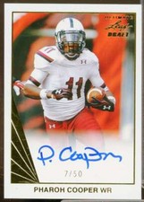 Pharoh Cooper/50 Rookie Card 2016 Leaf Ultimate Draft Gold #BAPC1 