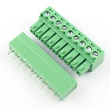 1Pcs 3.5mm Pitch 9 Pin Way Straight Screw Terminal Block Pluggable Connector