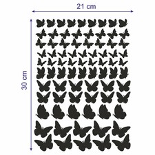 Aufkleber Sticker Schmetterlinge Fahrrad Auto Motorrad/Helm Möbel Kinderzimmer