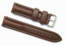 20mm Brown Leather Padded Mens Watch Band For Swiss Army Victorinox 20  Others