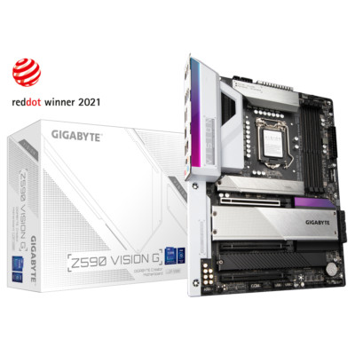 Gigabyte Z590 VISION G Motherboard CPU Socket LGA1200 Intel DDR4 HDMI 2.5GbE LAN