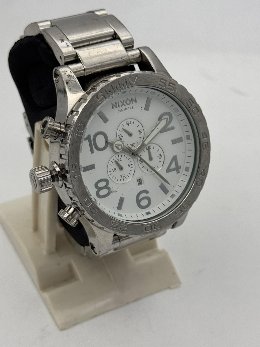 Nixon 51-30 Chrono Men's Wristwatch - White 882902671133| eBay