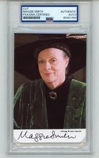Maggie Smith ~ Signed Autographed Minerva McGonagall Harry Potter ~ PSA DNA