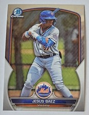 Jesus Baez Rookie Rc 2023 Bowman Chrome Draft Baseball #BDC-108 New York Mets