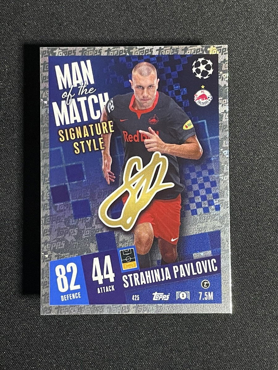 MATCH ATTAX 2023/24 STRAHINJA PAVLOVIC MAN OF THE MATCH