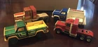 Vintage 1980s Tonka With Pressed Steel Green Pickup Truck Lot