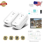 AV2000 Powerline Ethernet Adapter Kit - 2 Gigabit Ports, Passthrough Outlet, ...