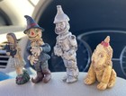 Set 4 Wizard of Oz Poliwoggs Folk Art Figures Dorothy Scarecrow Tin Man Lion — photo 3