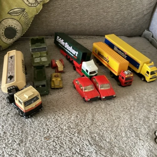 New ListingJob Lot Vintage Corgi  Dinky Trucks Cars Weetabix, Eddie Stobart Guinness