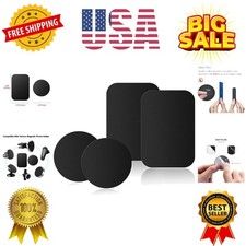 Adhesive Thin Metal PlatesCompatible with Magnetic Mounts,4 Piece Metal Plate...