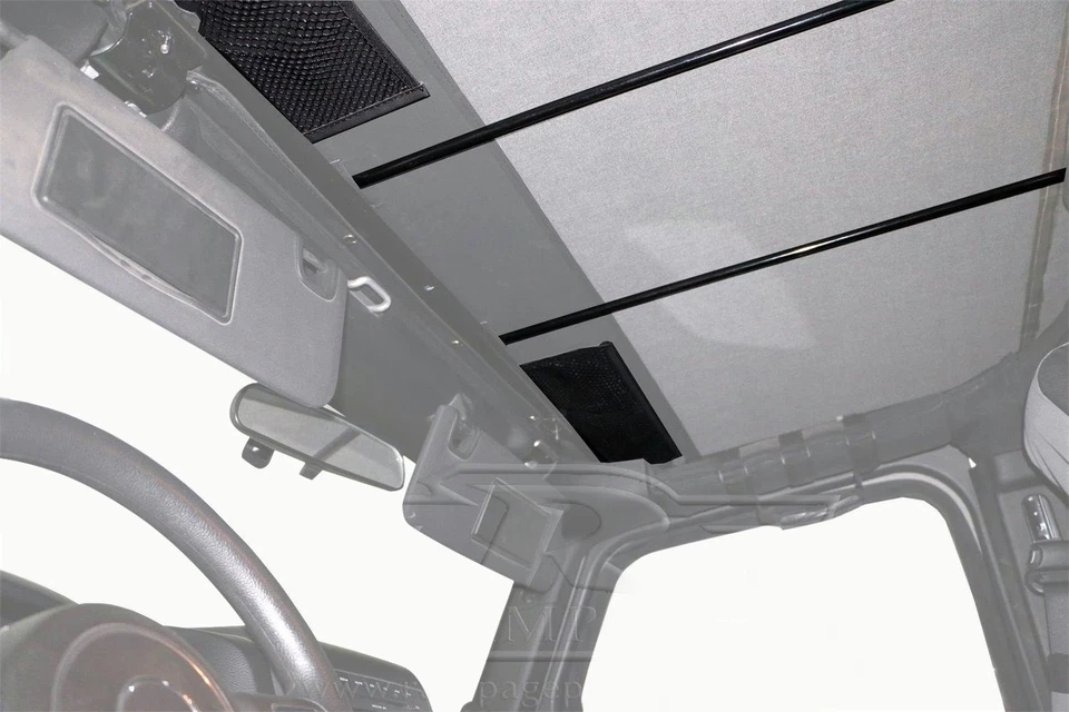 For Jeep Wrangler 2004-2006 Rampage 109635 Black Diamond Frameless Soft Top Kit - Image 3 of 4