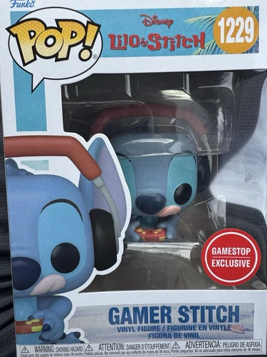 funko pop Gamer Stitch #1229, Gamestop Exclusive