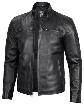 Mens Black Leather Jacket - Trendy Casual Real Lambskin Leather Jacket For Men
