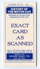 1-50 HISTORY OF THE MOTOR CAR 1968 BROOKE BOND PG TIPS TEA CARD SINGLE CARDS
