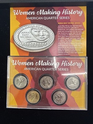 2022 P, D & S Women Making History 5pc Proof - Wilma Anna May Wong #X1192
