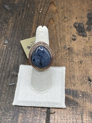 Barse Palisade Ring- Dumortieurite- Copper- 6.5-NWT